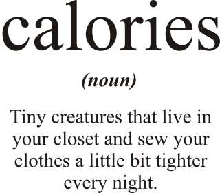 Funny CALORIES Wall Lettering Quote Words Decals   GREAT for the 