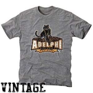  Adelphi University Panthers Ash Distressed Logo Vintage 