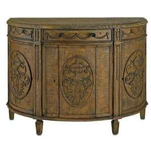 Currey and Company 3084 Eastwell   Demi Lune Cabinet, Smoke Golden 