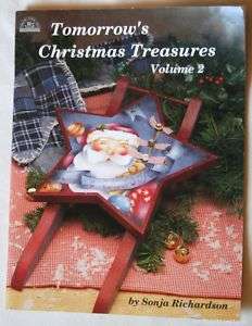 Christmas Winter Santa Angel Ornaments Wood Paint Book  