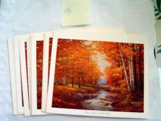Lot Of 38 AUTUMN LEAVES By Robert Wood 1959 Litho In US  