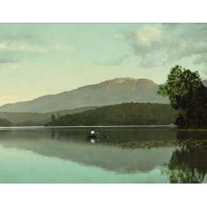 com Vintage Travel Poster   Mt. Ampersand from Round Lake Adirondack 