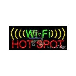 Wi Fi Hot Spot LED Sign 11 inch tall x 27 inch wide x 3.5 