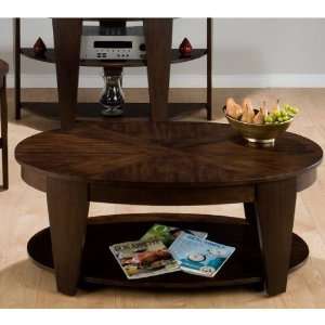  Whylie Walnut Oval Cocktail Table
