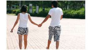 Zebra Mens/womens sporty capri summer pants /shorts fashion high 
