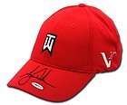 TIGER WOODS Hand Signed Red Tournament Nike Hat UDA