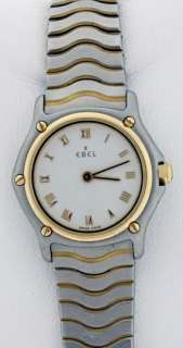 Ebel Sport Wave 18k Gold and Stainless 22mm Watch.  