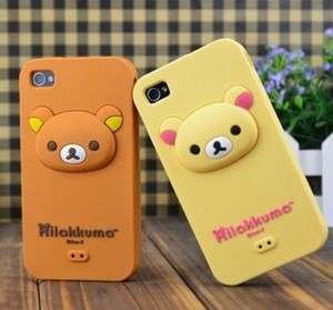  Bear cute 3D Silicone Case Skin Cover for Apple iPhone 4 4G /4S  