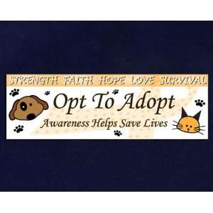  Animal Causes Banner   Opt To Adopt 