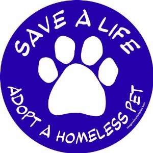   Social Issues Circle, Adopt a Homeless Pet, Purple