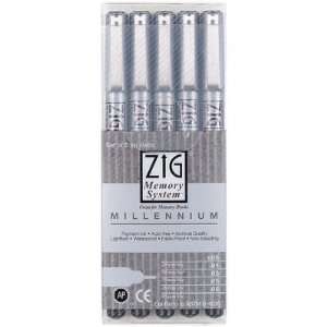   Success Millennium Assorted Tip Pen Set 5 pk.   Black