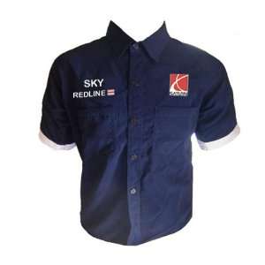  Saturn Sky Redline Crew Shirt Blue and White Sports 