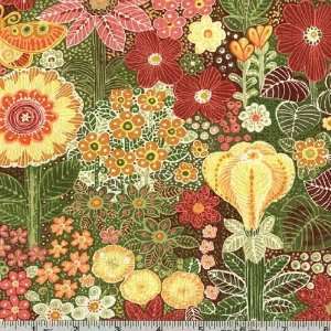  45 Wide Eden Garden Coral Rose Fabric By The Yard Arts 