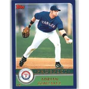 2003 Topps Traded #T122 Adrian Gonzalez PROS   Texas Rangers (Prospect 