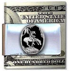 END OF TRAIL MONEY CLIP Diamond Cut   GREAT GIFT *  
