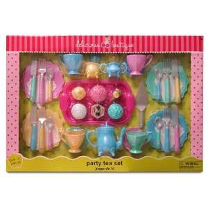    Delicious Boutique 40 piece Pretend Party Tea Set Toys & Games