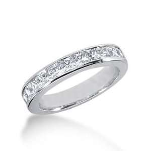 14K Gold Diamond Anniversary Wedding Ring 11 Princess Cut Diamonds 1 