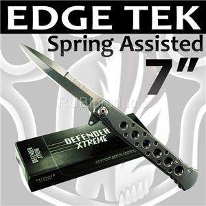 3pc Edge Tek Spring Assisted Knife SET Tactical Pocket Knives 