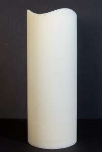 3x8 Outdoor Bisque Color LED Pillar Candle with Timer 037916335520 