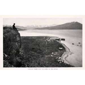  1931 Halftone Print Chignik Alaska Cityscape Landscape 