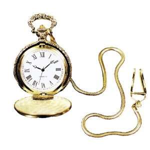 Pocket Watch With Chain Gold 