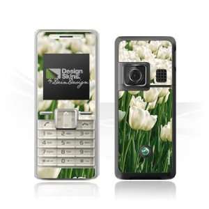  Design Skins for Sony Ericsson K220i   White Tulip Design 
