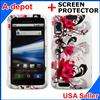 Red Lotus Hard Case Cover for Motorola Atrix 4G+Sc