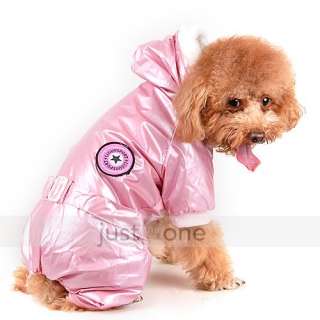 fashion cool dog puppy 4 legged pet apparel warm winter hoodie jacket 