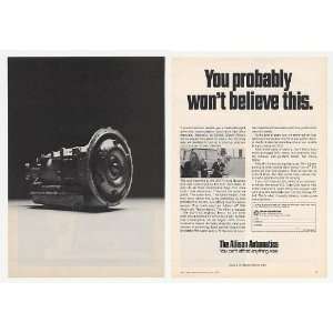   Diesel Allison Automatic Transmission 2 Page Print Ad