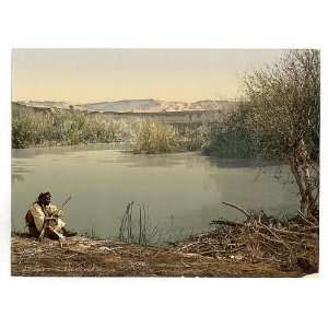  Photochrom Reprint of The River Jordan, Holy Land