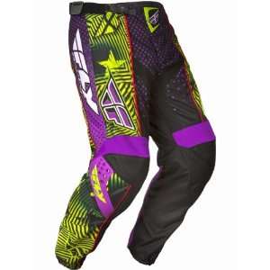 Fly Racing Youth Limited Edition Black/Purple F 16 Pants 