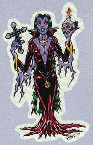 Reed Vampire Lady Witch STICKER RVR skull crossFREESHIP  