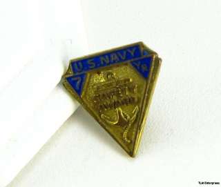 US NAVY   Military Service 7 Year Safety Vintage PIN  