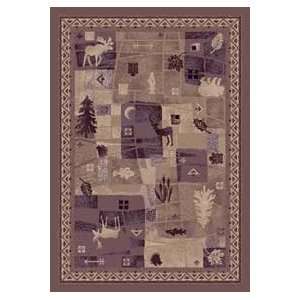 Signature Deer Trail Light Amethyst Country 7.8 X 10.9 Area Rug 
