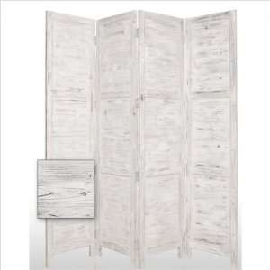    white 84 Nantucket Painted Room Divider in White Furniture & Decor