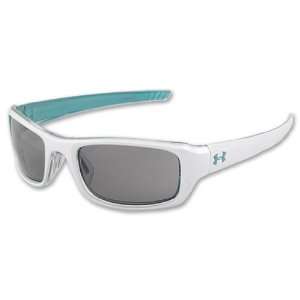   PERFORMANCE EYEWEAR Under Armour Surge Sunglasses, White/Blue Sports