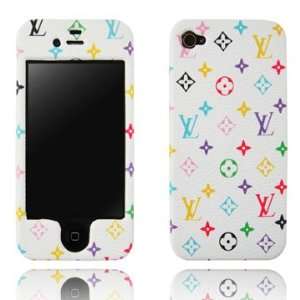  Iphone 4 / iPhone 4s White Rainbow Faceplate / Front and 