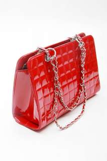 korean style chain bright women’s fashion PU leather handbag 