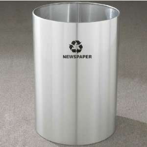 Top Receptacle, 39 Gallon, 20 inch W x 29 inch H, Open Top, Newspaper 