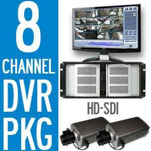 Channel DVR H.264 HD SDI Surveillance Camera Package CCTV  