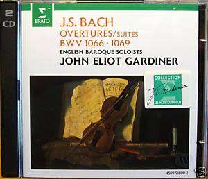 BachOvertures / Suites~Gardiner ERATO GERMANY 2CDs OOP  