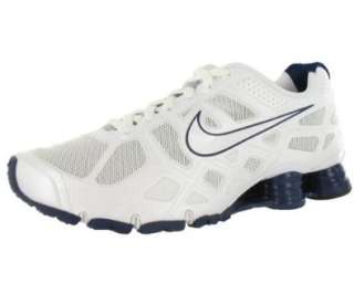    Nike Shox Turbo+ 12 Mens Running Shoes White/Grey/Blue Shoes