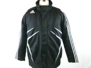 Adidas Tiro Soccer Stadium Winter Training Jacket Coat Fleece Black 