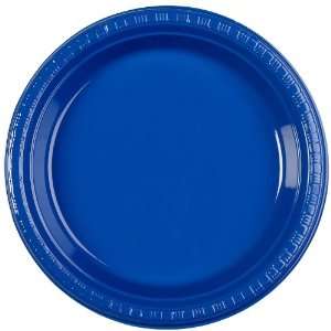  Solid True Blue 9 inch Plastic Plate