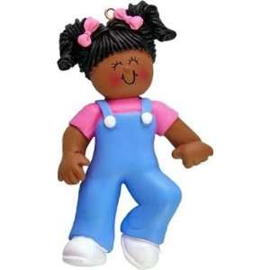  African American Female Babys First Steps Christmas 