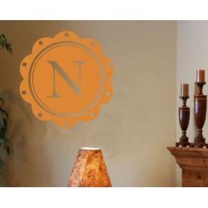   Letter N Monogram Letters Vinyl Wall Decal Sticker Mural Quotes Words