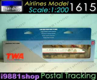 Boeing 757 200 TWA 1200 Hogan Wings 1615 Airliner  
