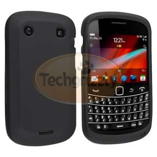   Case Cover+Privacy LCD Guard+Car Charger for Blackberry Bold 9900 9930