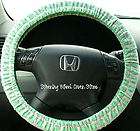   Universal Grip Steering Wheel Cover Pink Green Frog Faces Print NEW
