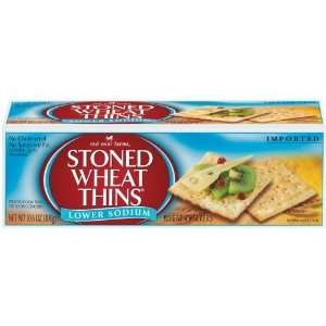 Stoned Wheat Thins, Low Sodium, 10.6 Ounce Boxes (Pack of 6)  